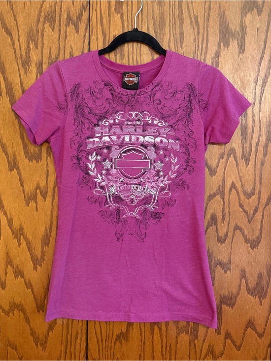 Harley-Davidson Tops - Harley-Davidson Mad River Sandusky Ohio Purple Graphic Tee Size M